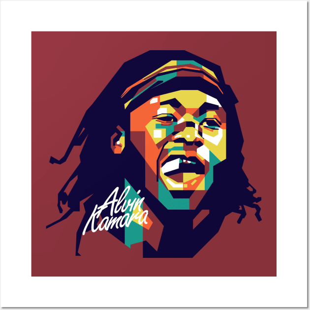 alvin kamara wpap art Wall Art by pentaShop